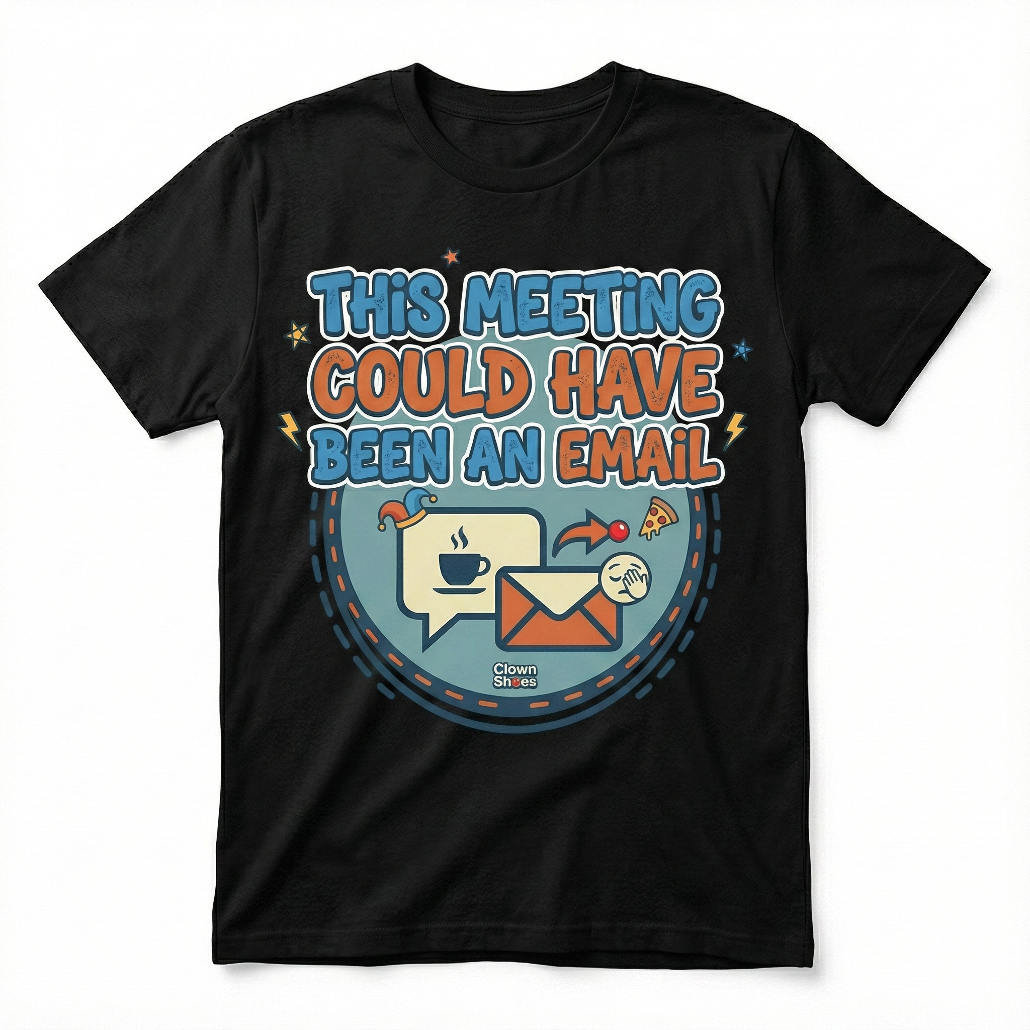 This Meeting Could Have Been An Email Oversized Unisex T‑Shirt | Work From Home Office Humor | 180 GSM Bio‑Wash